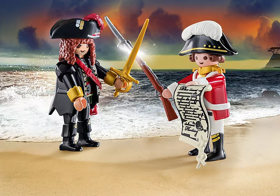 Piratenkapit&auml;n und Rotrock