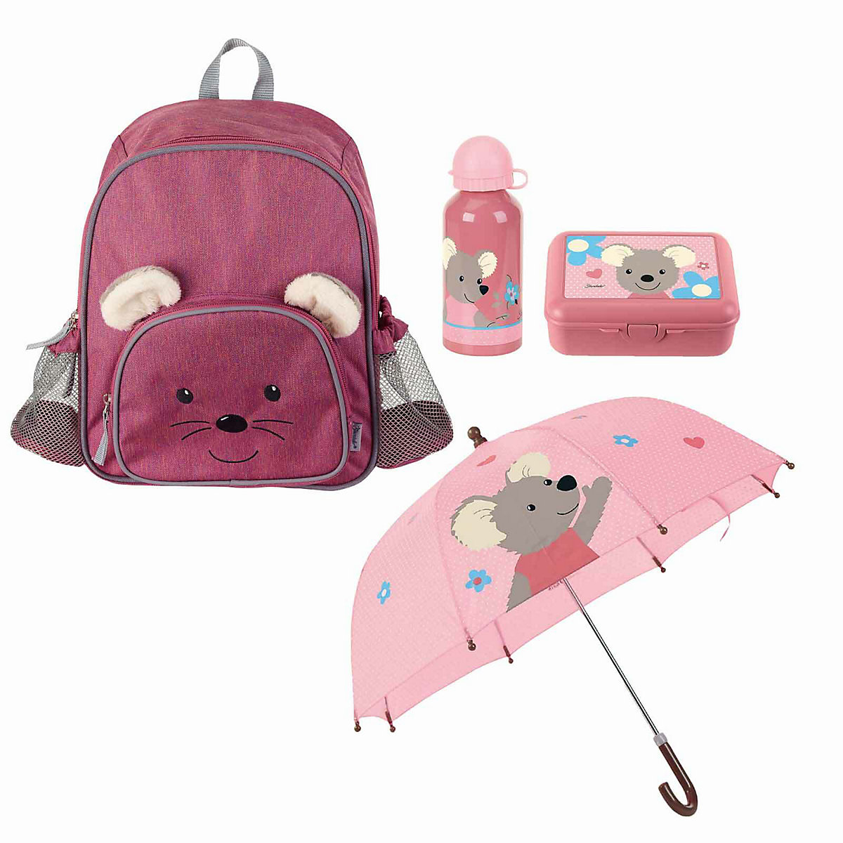 Maus Mabel Kinder Rucksackset 4tlg Kindergartenrucksäcke