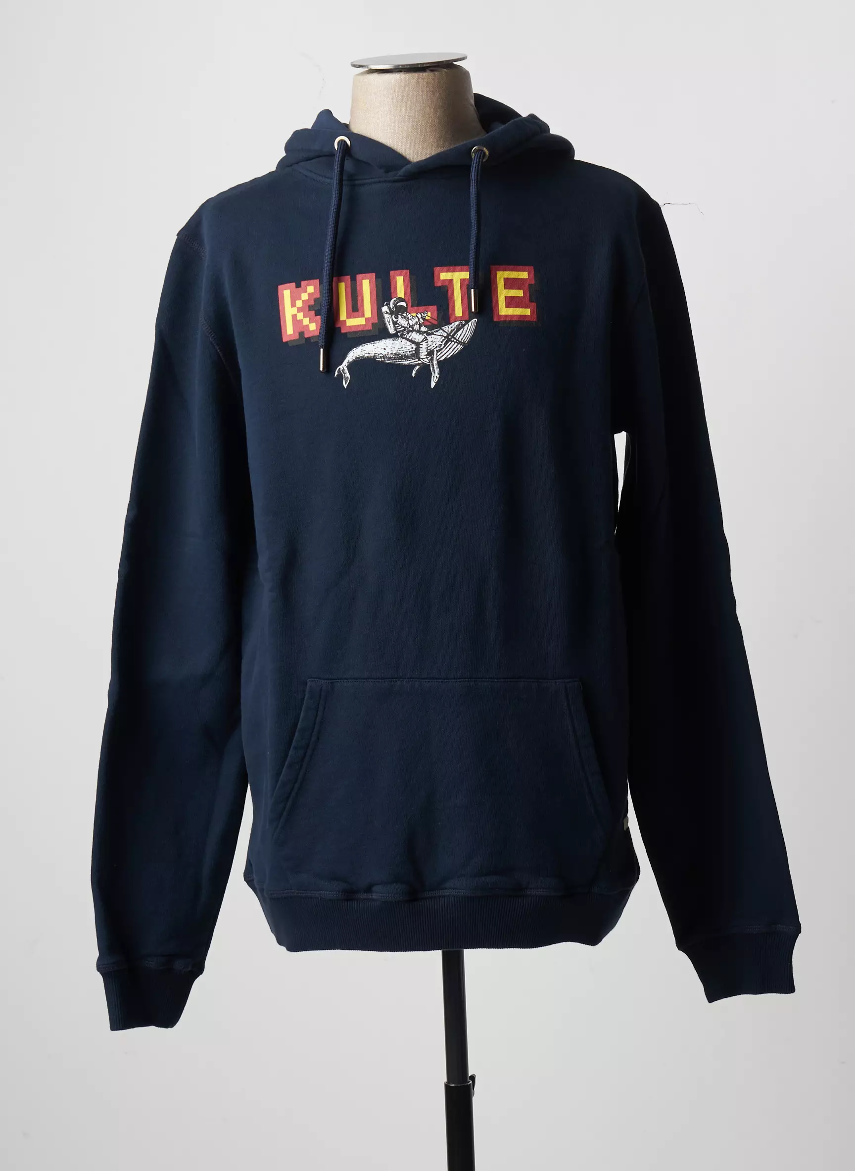 Kulte Sweat Capuche Homme couleur bleu