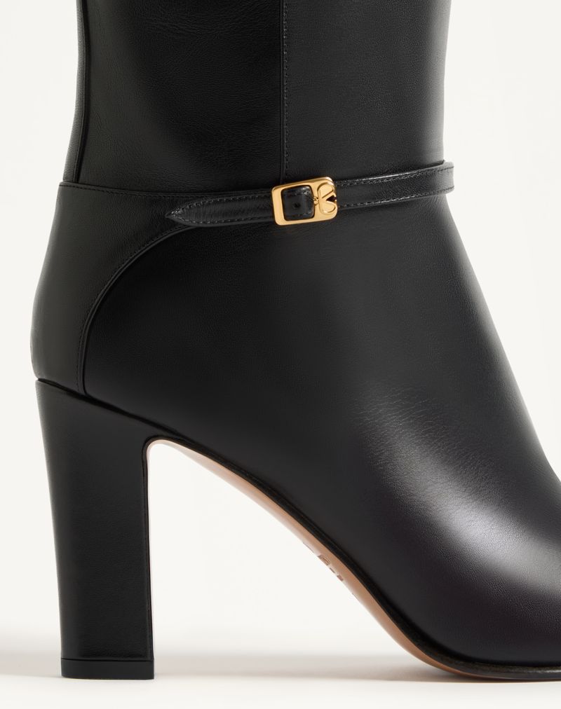 Bota Pattie de 100 mm em couro de bezerro
