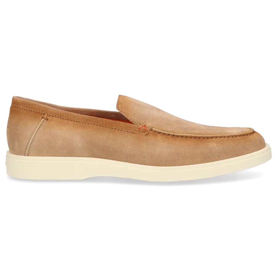 Santoni - Loafer MGDT17 Veloursleder - beige