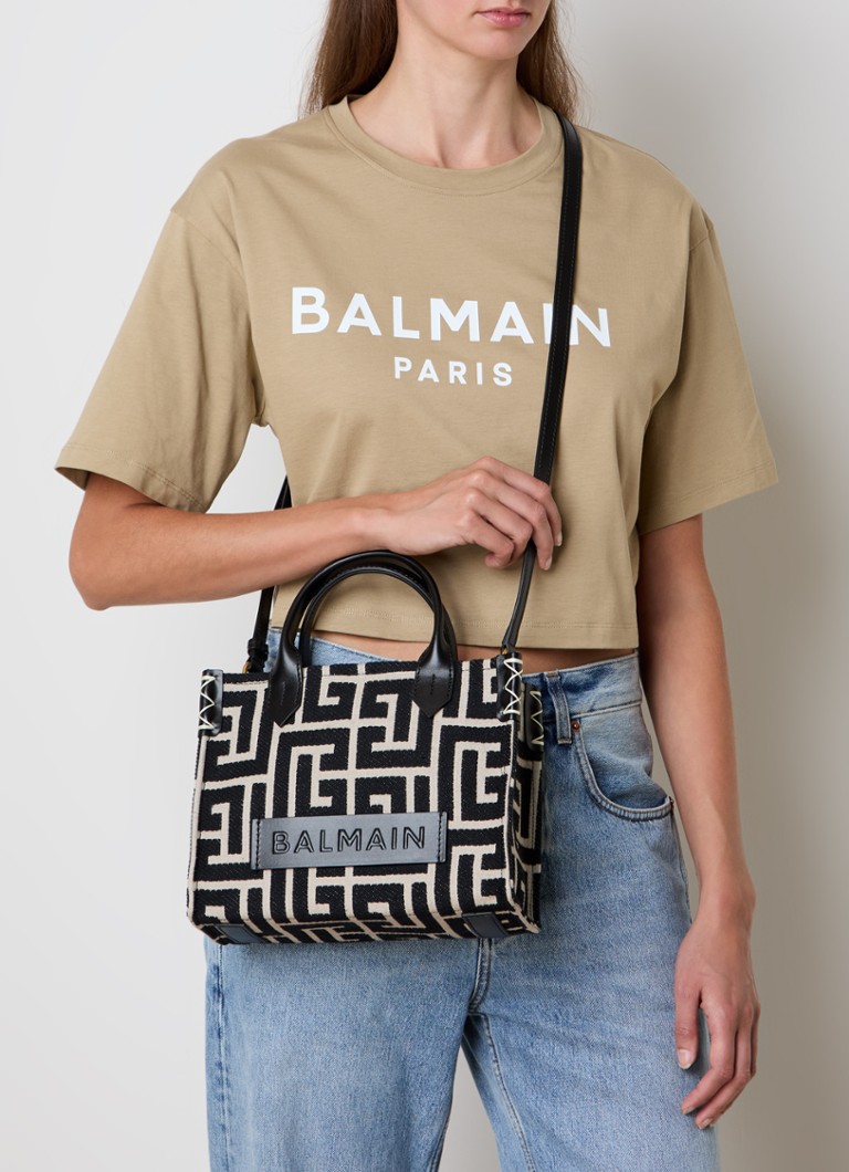 Balmain B-Army crossbody bag with leather details