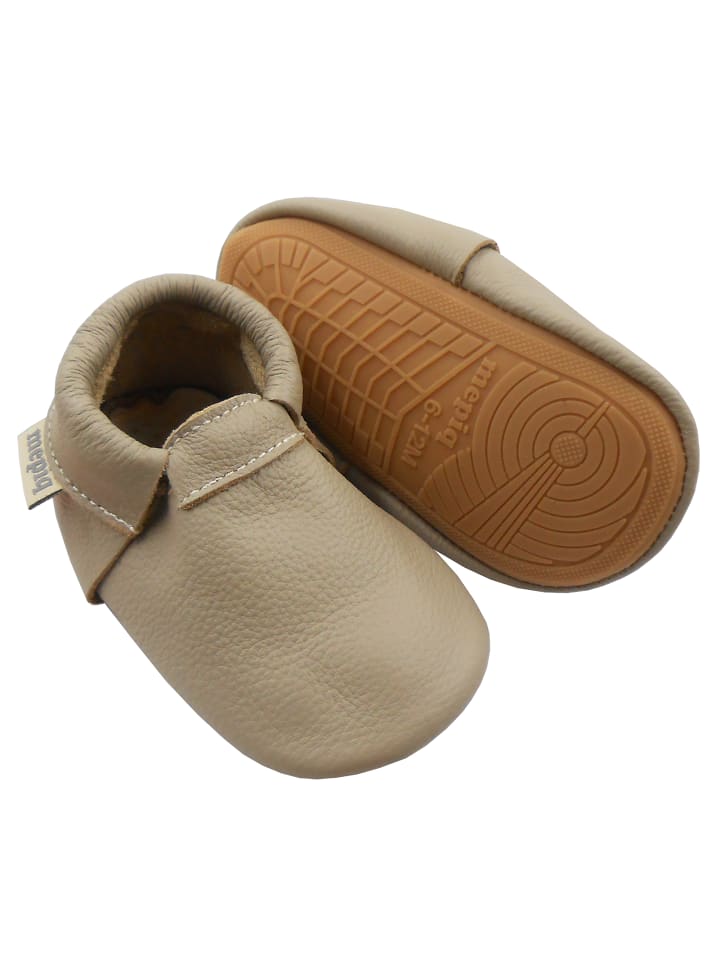 Yalion Baby Leder-Krabbelschuhe in Hellbraun günstig kaufen 23/24