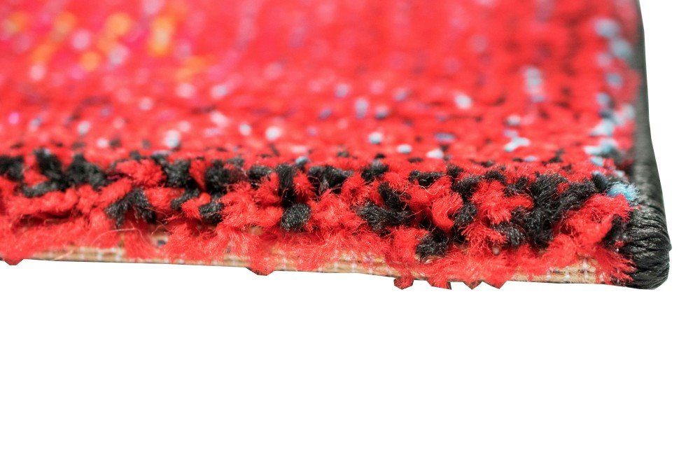 Teppich Teppich modern Teppich Wohnzimmer Karo bunt gelb rot blau grün, Carpetia, rechteckig, Höhe: 13 mm