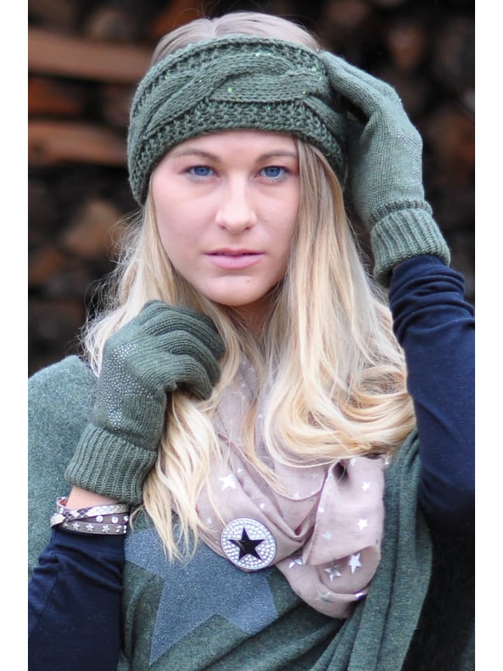 styleBREAKER Strick Stirnband in Braun günstig kaufen onesize