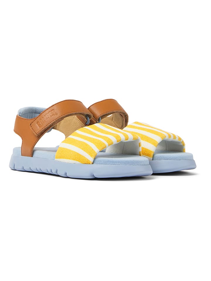 Camper Sandalen in Hellblau/ Hellbraun/ Gelb günstig kaufen