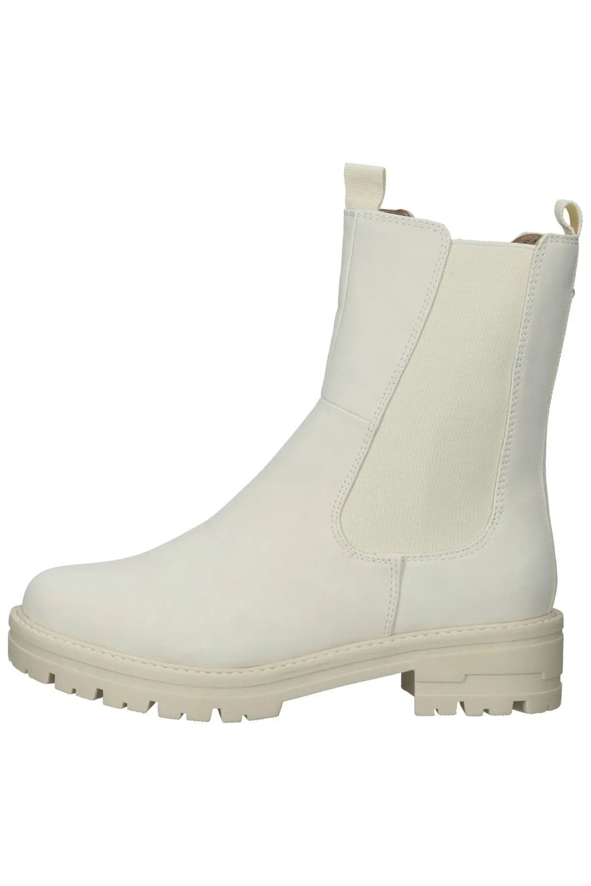 Jana  Stiefelette - Beige - Blockabsatz