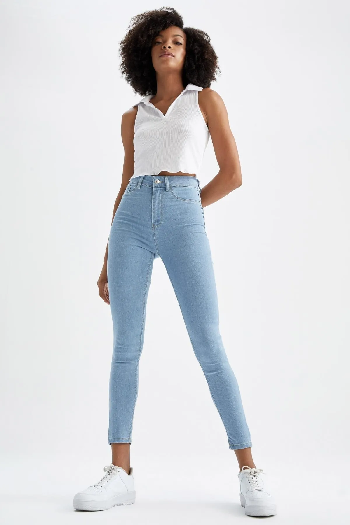DeFacto  Super Skinny Jegging Fit Jeanshose mit hoher Taille