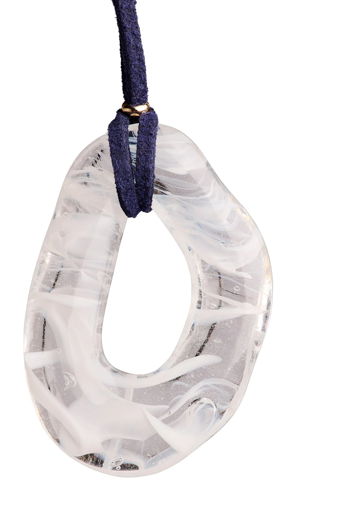 Halskette mit Glas-Kreis