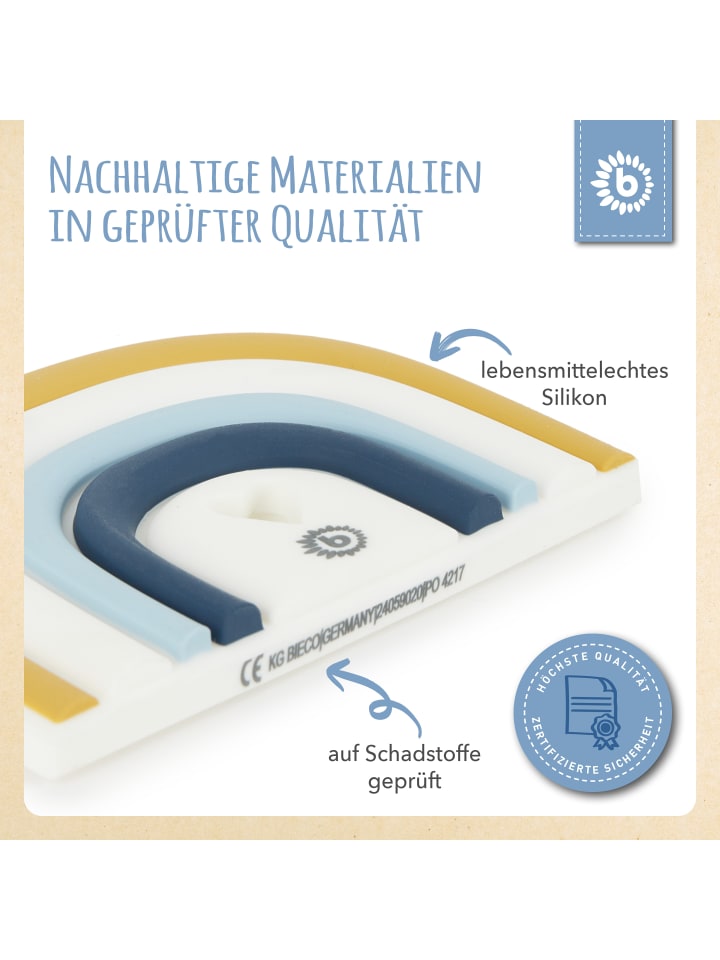 Bieco Spielwaren Beißring Silikon Tor - ab Geburt in Mehrfarbig günstig kaufen onesize