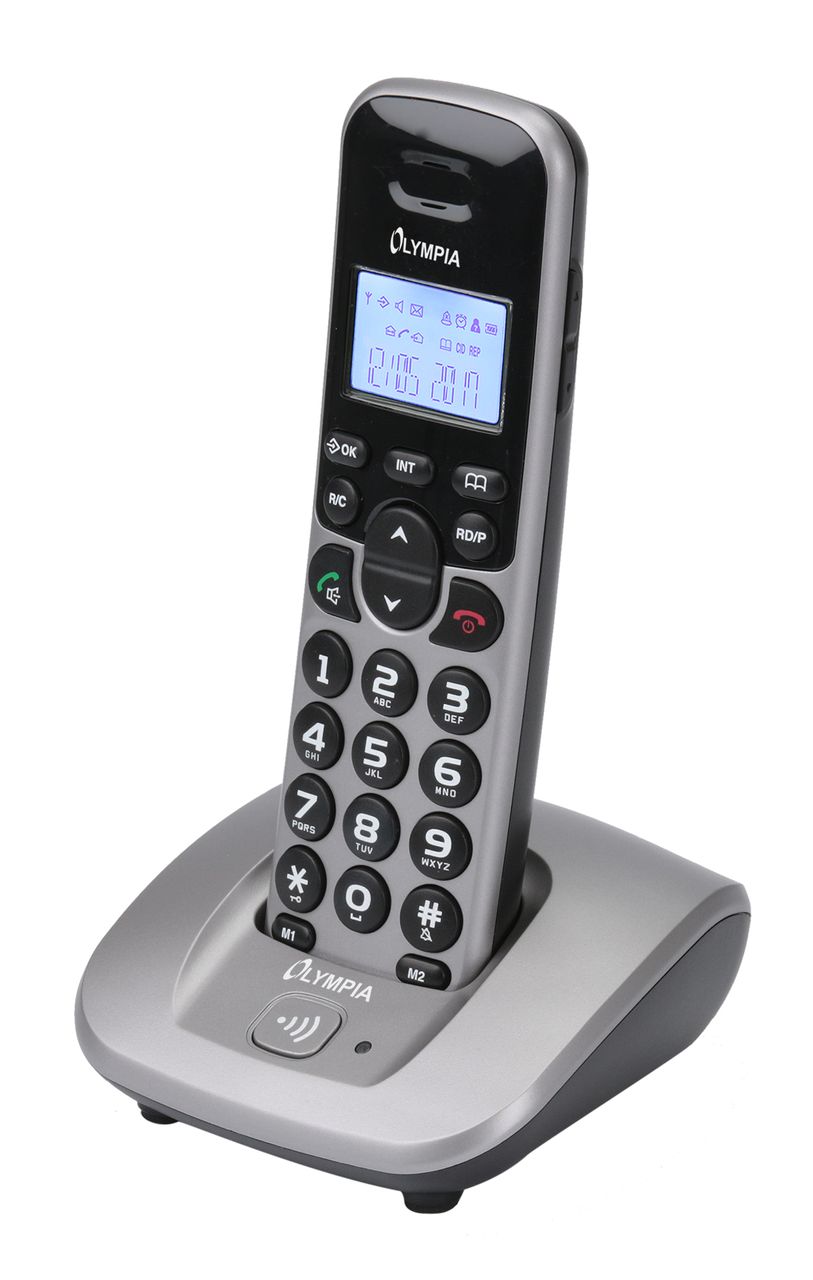 Olympia Großtasten-Telefon DECT 5000, silber*
