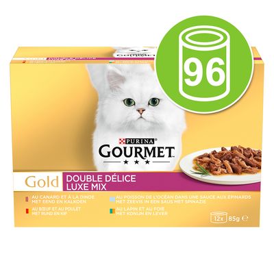 Jumbopack Gourmet Gold Duo Delice 96 x 85 g
