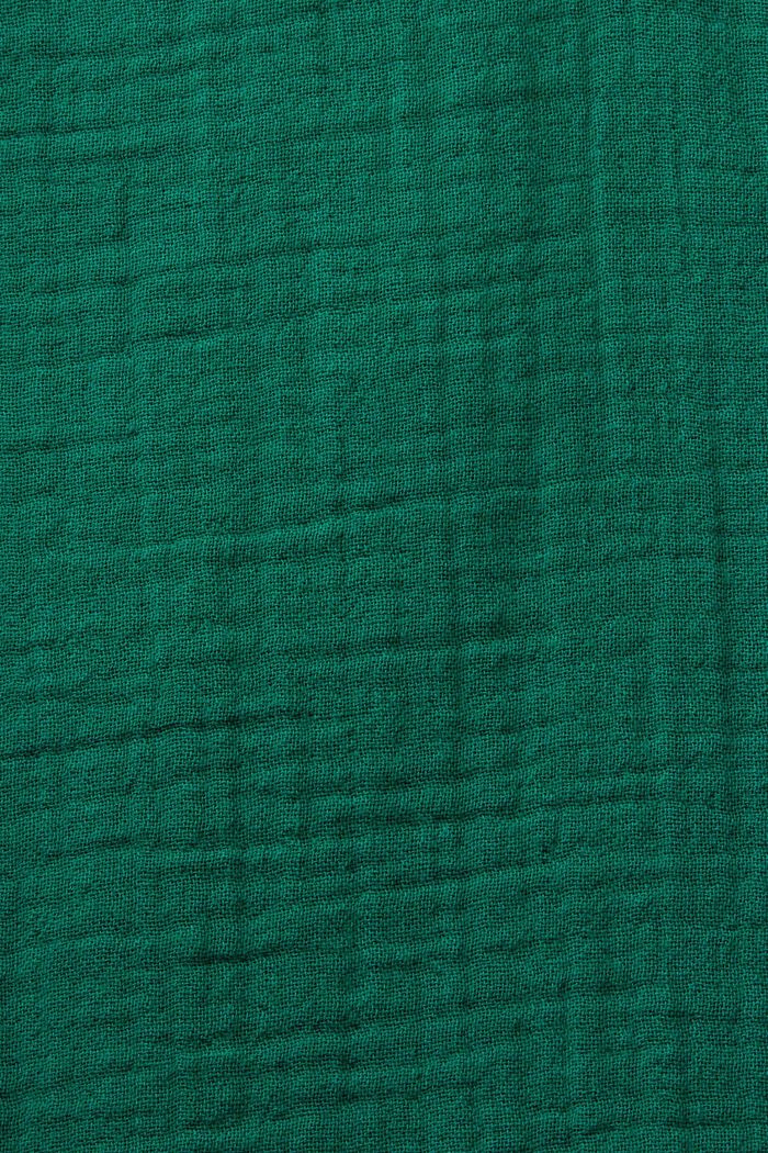 Bluse aus Baumwollgaze mit Rüschenbesatz