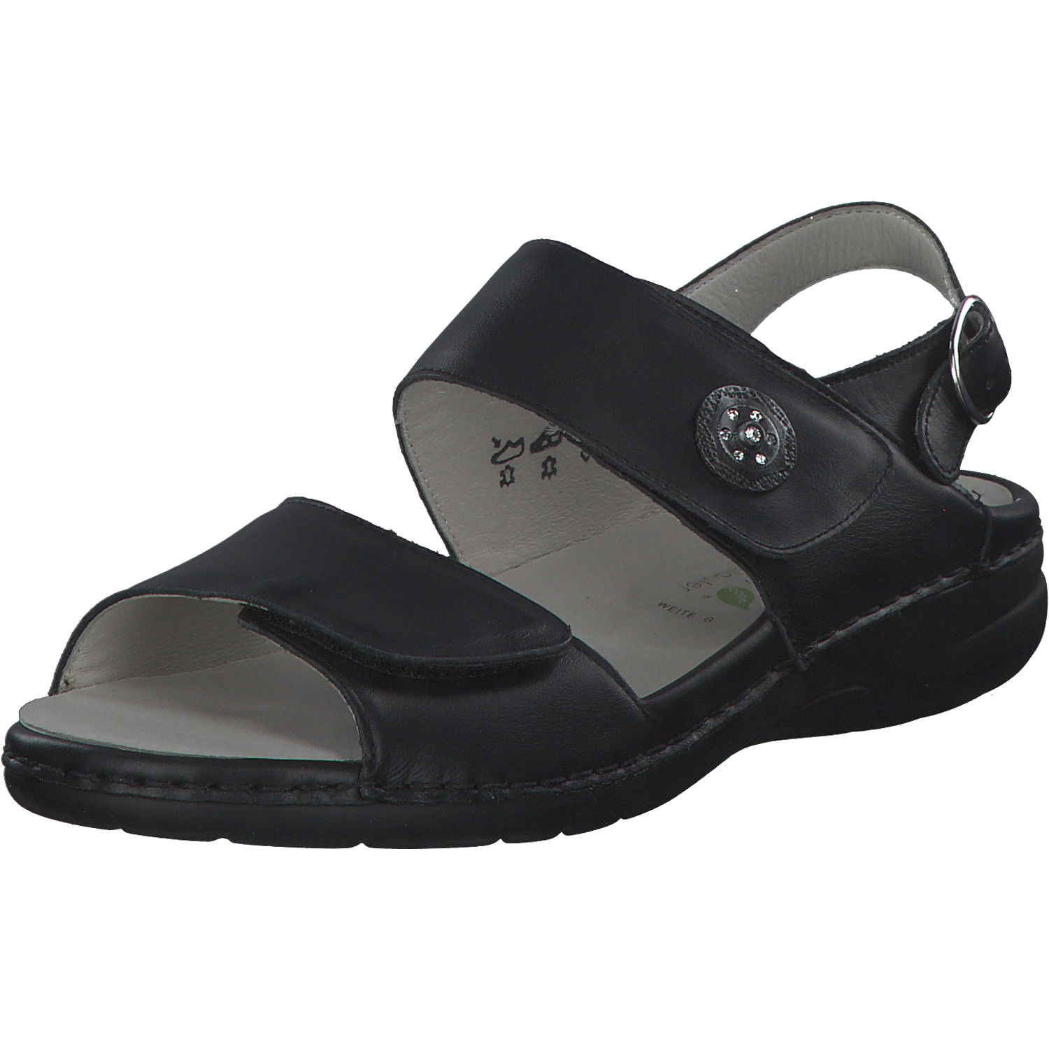 Waldläufer Gunna 204001, Sandaletten, Damen, schwarz