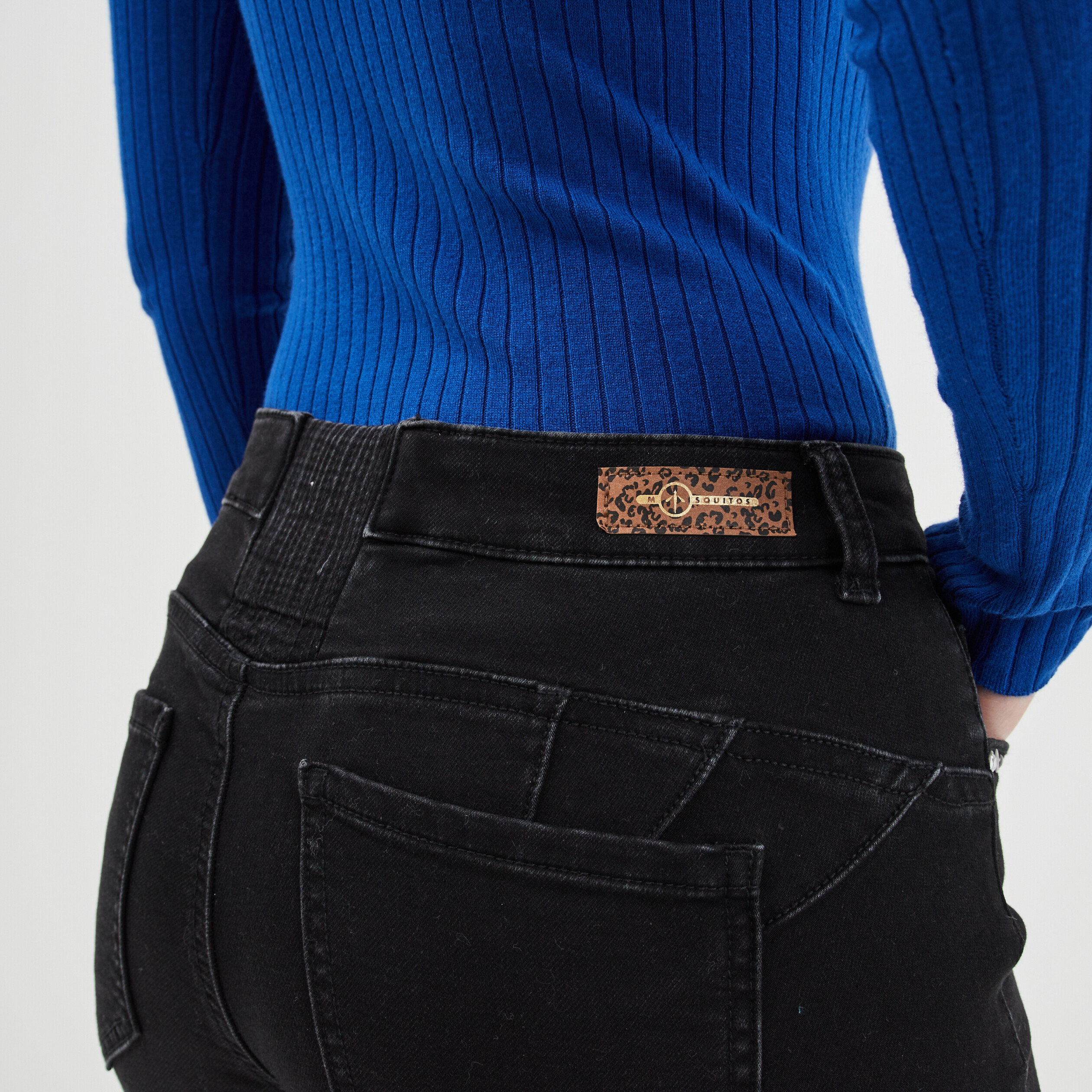 Jeans slim push up Mosquitos denim noir femme | La Halle