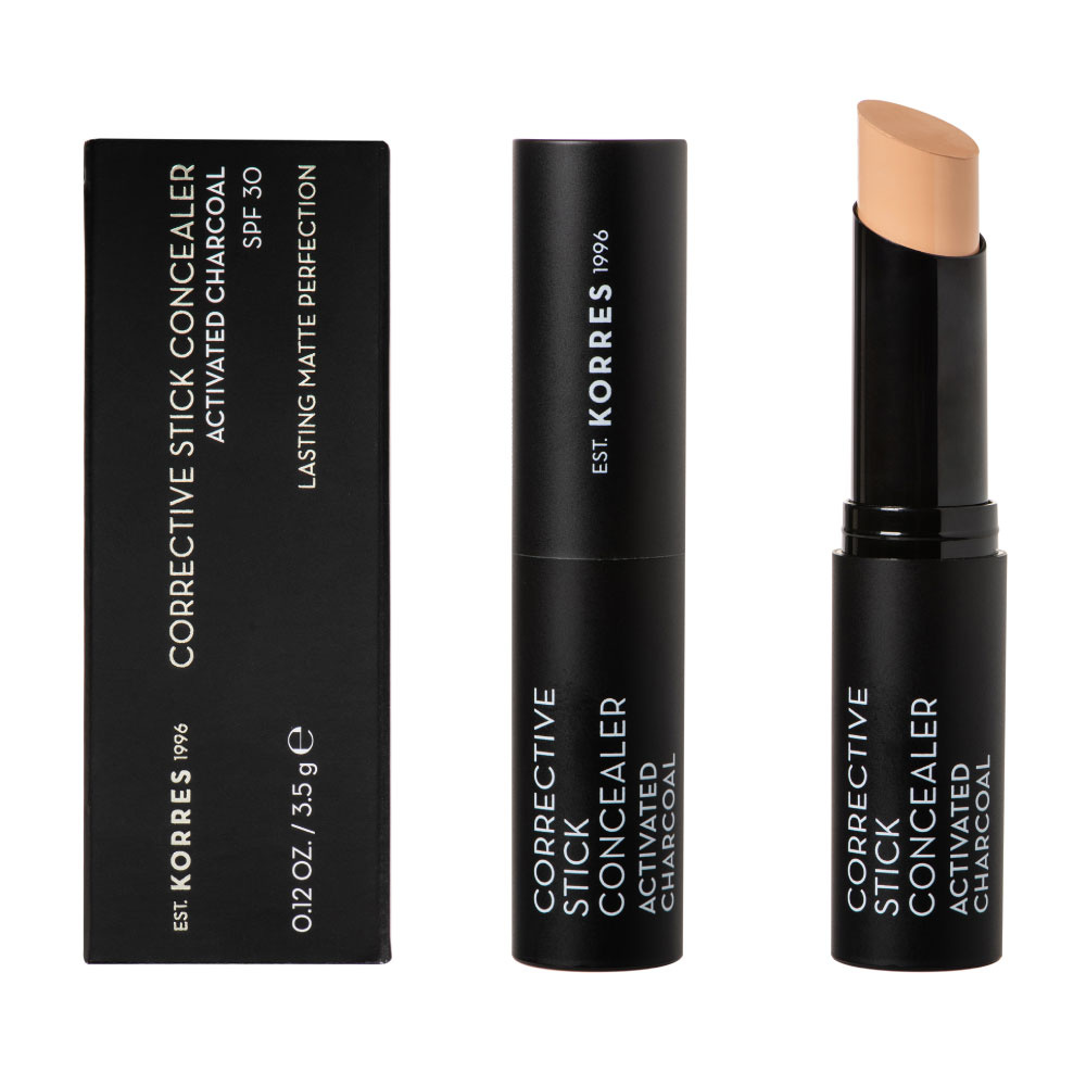 korres Stick concealer correcteur, Charbon Actif Spf30, Teinte 3 CONCEALER