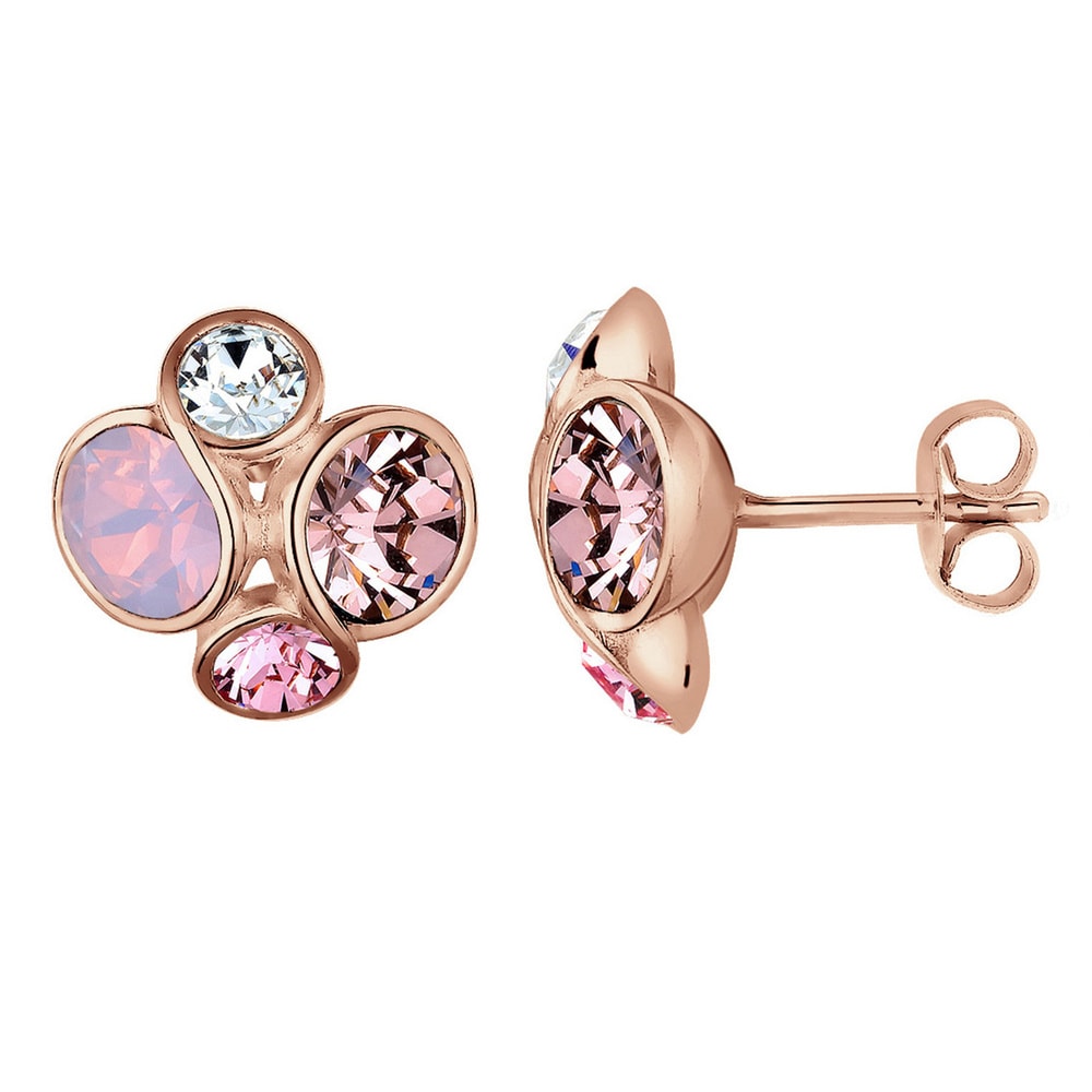 Elli Elli Boucles d'Oreilles Basic Kristalle Filigran 925 Silber Boucles d'oreilles
