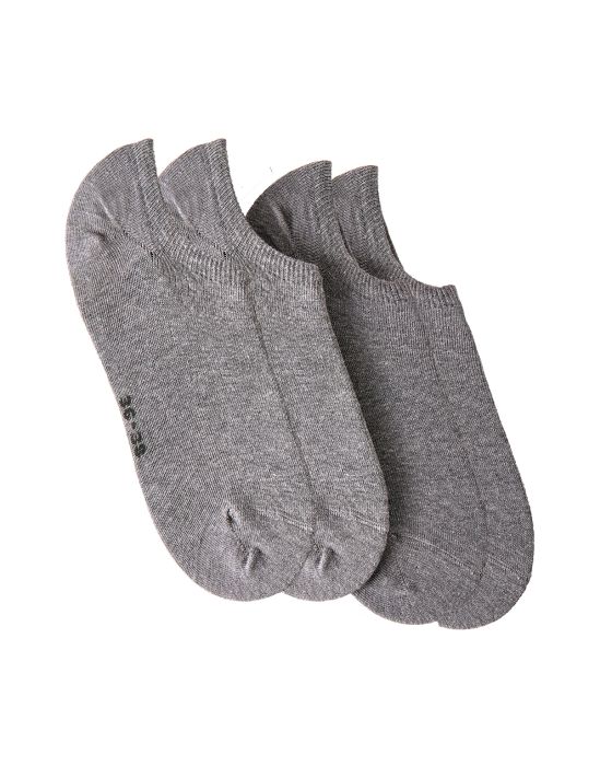Lot de 2 paires de socquettes invisibles