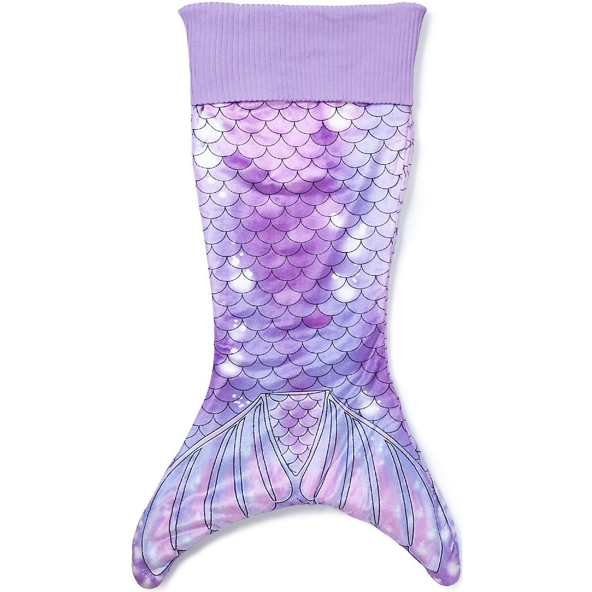 Meerjungfrau Aqua Kuschel-Decke, Couch-Decke, Schlafsack, lila