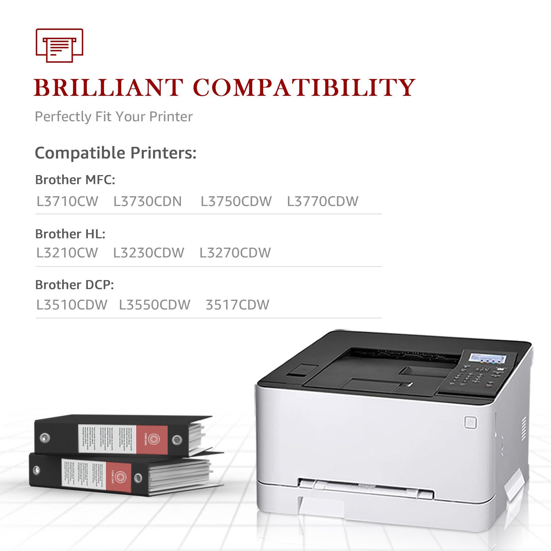 Toner Kingdom Tonerpatrone 5pk TN247 TN-243 Multipack, (für Brother MFC-L3710CW MFC-L3730CDN MFC-L3740CDN MFC-L3750CDW MFC-L3770CDW HL-L3210CW HL-L3230CDW), HL-L3270CDW HL-L3280CDW DCP-L3510CDW DCP-L3550CDW