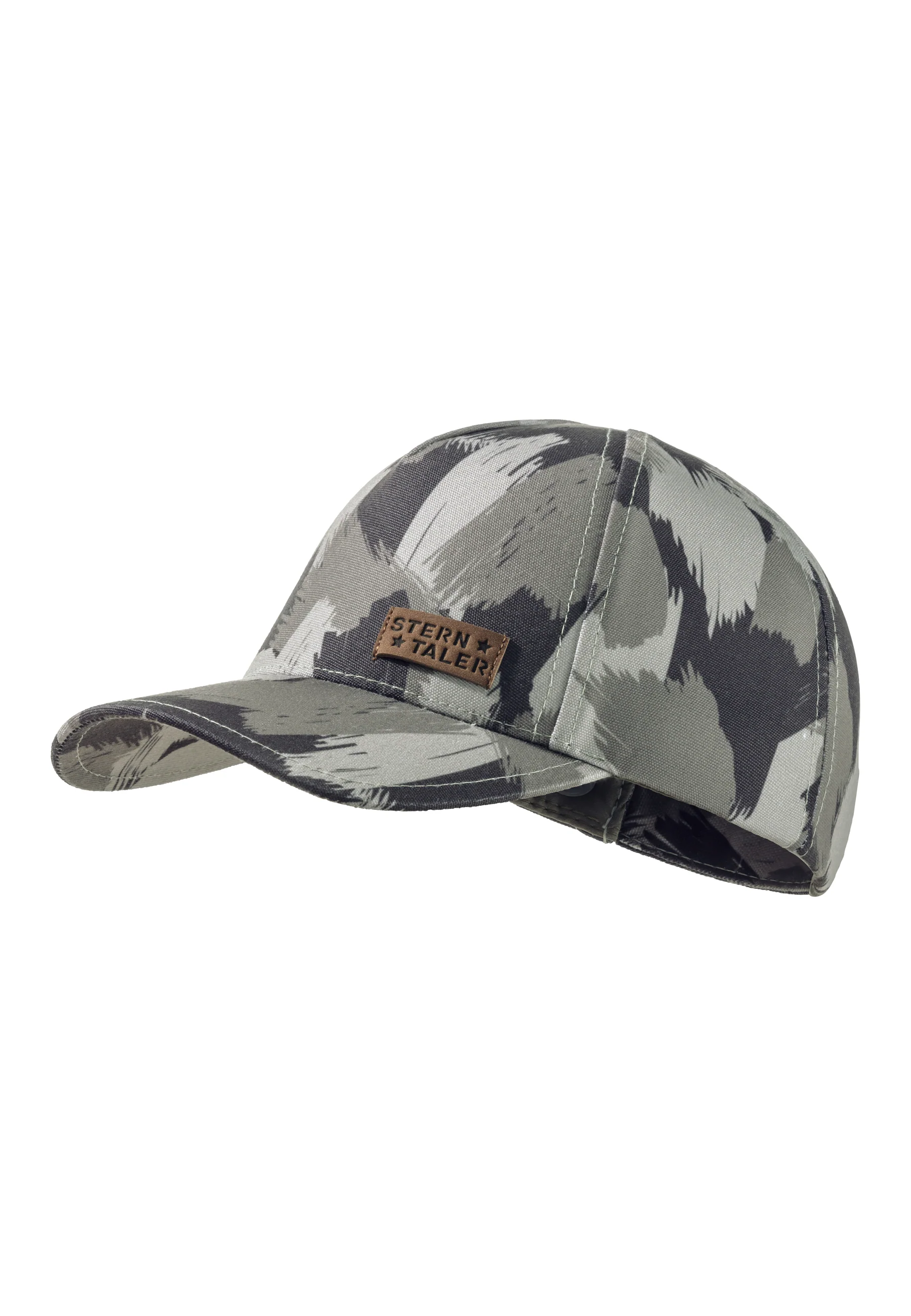 Baseballcap für Jungen in mattgrün mit Logo-Patch