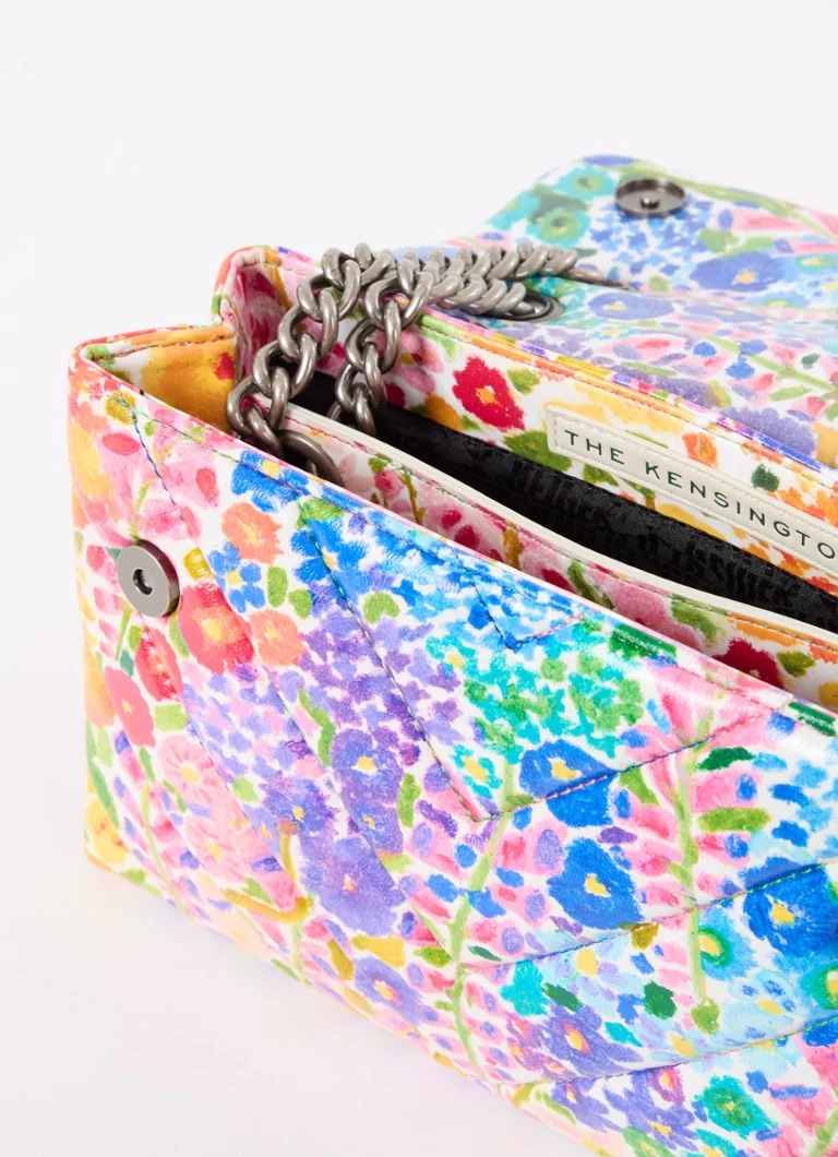 Borsa a tracolla Kensington in pelle con stampa floreale di Kurt Geiger
