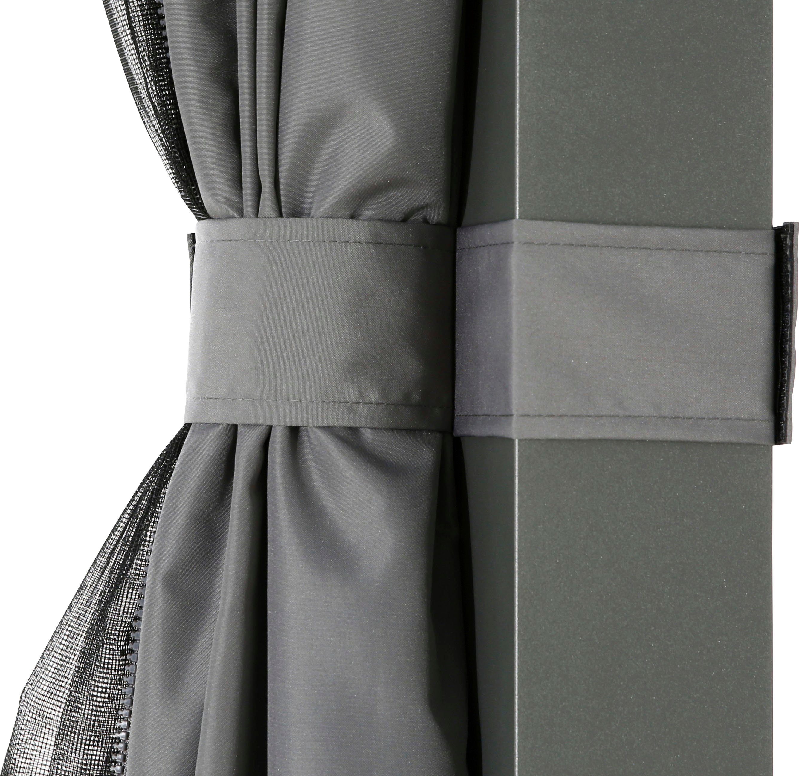 KONIFERA Pavillon Palma, mit 8 Seitenteilen, (Set), Pergola, mit Lamellendach, BxT: 300x300 cm oder 400x300 cm