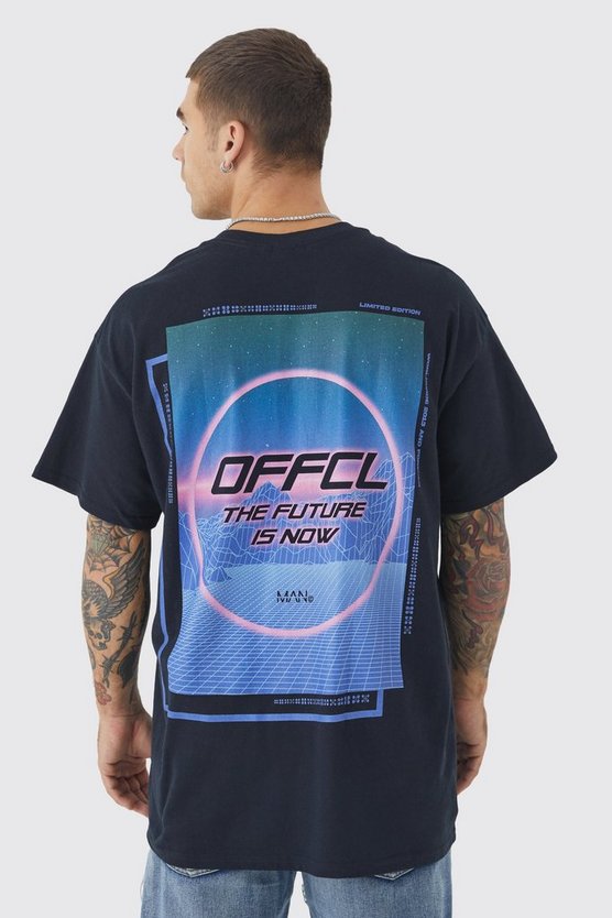 Oversize T-Shirt mit Official Future Print