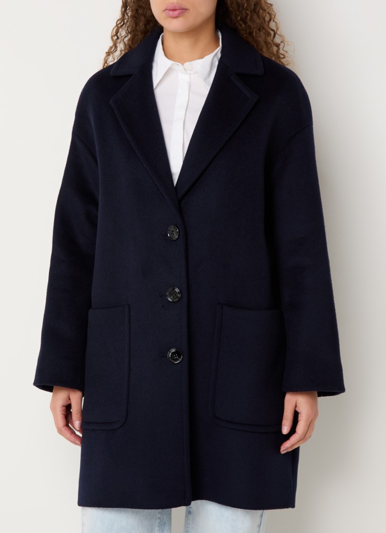 Max & Co Judy coat in wool blend with patch pockets