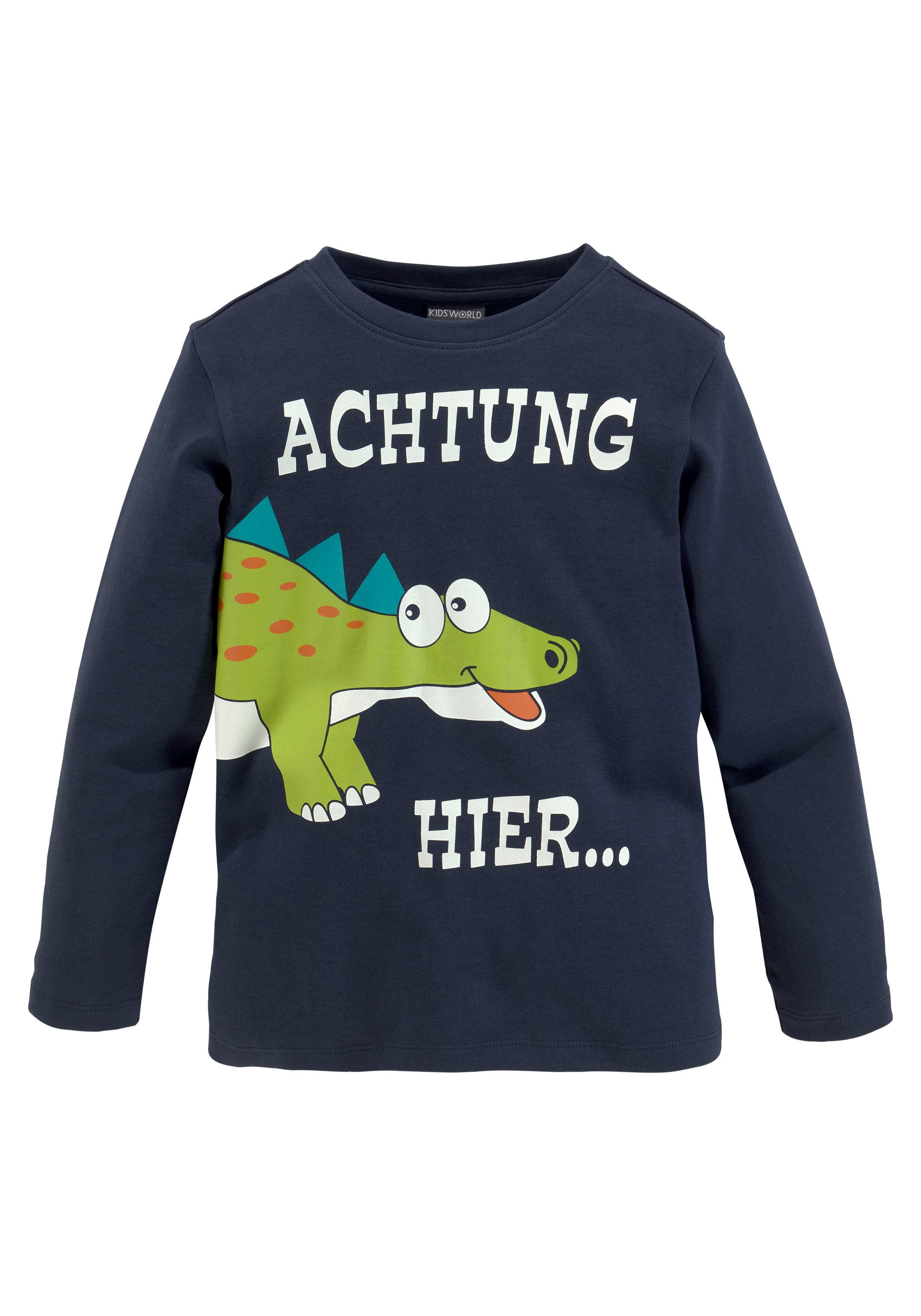 KIDSWORLD Shirt & Hose (Spar-Set, 2-tlg., Shirt+Jogginghose) mit großem Dinodruck