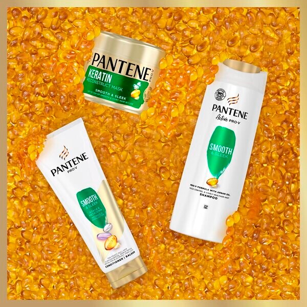 „Pantene Active Nutri-Plex Pro-V Smooth & Silky“ kondicionierius 230 ml – pasišiaušusiems, blankiems plaukams