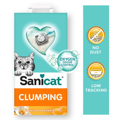 Sanicat Klumpende Katzenstreu mit Vanille & Mandarine