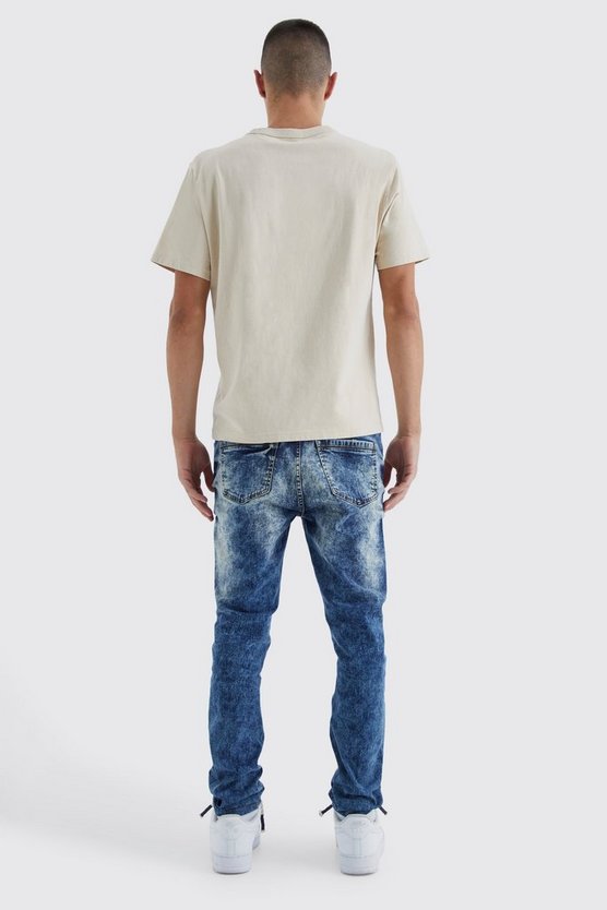 Zerrissene Skinny Stretch Jeans