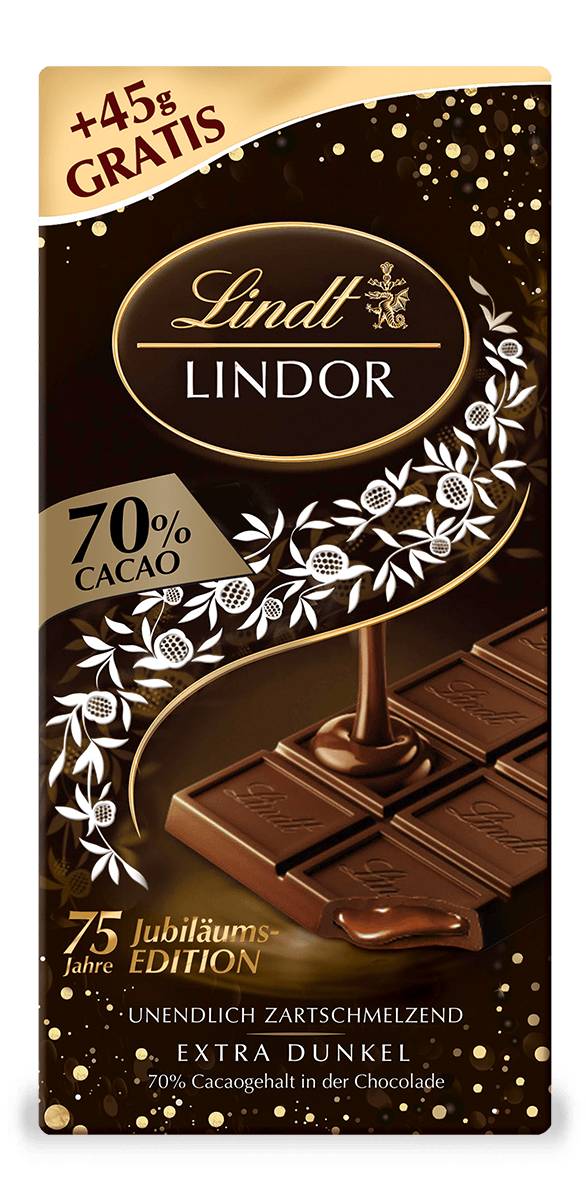 LINDOR 70% 75 Jahre Jubiläum, 145g