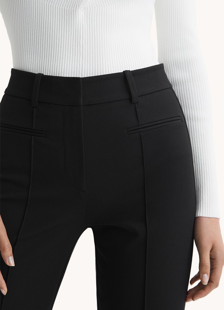 Pantaloni evazați cu talie înaltă Reiss Claude