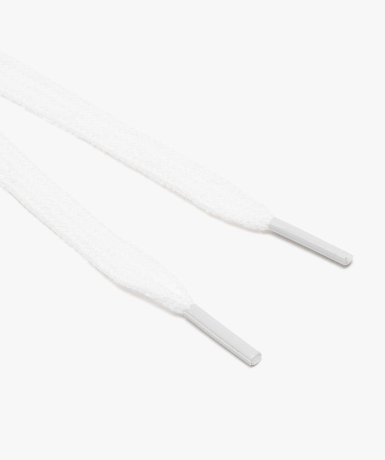 Lacets plats larges 120 cm blanc | GEMO