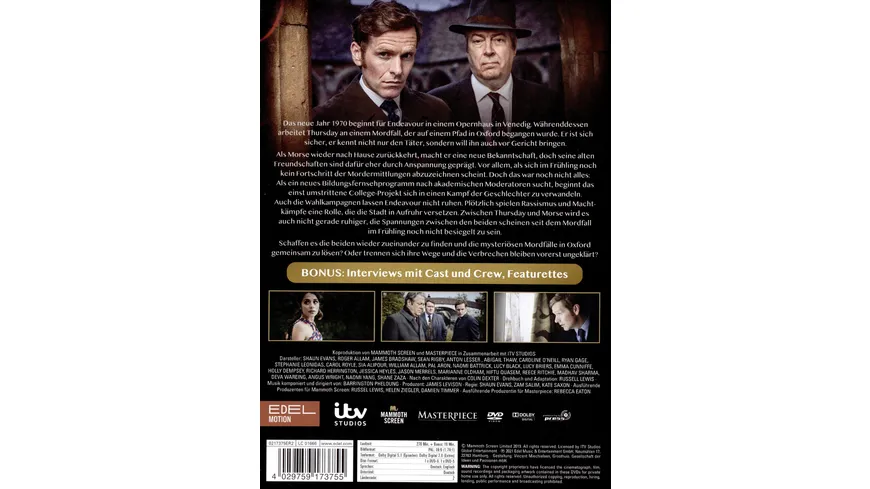 Der junge Inspektor Morse - Staffel 7  [2 DVDs]