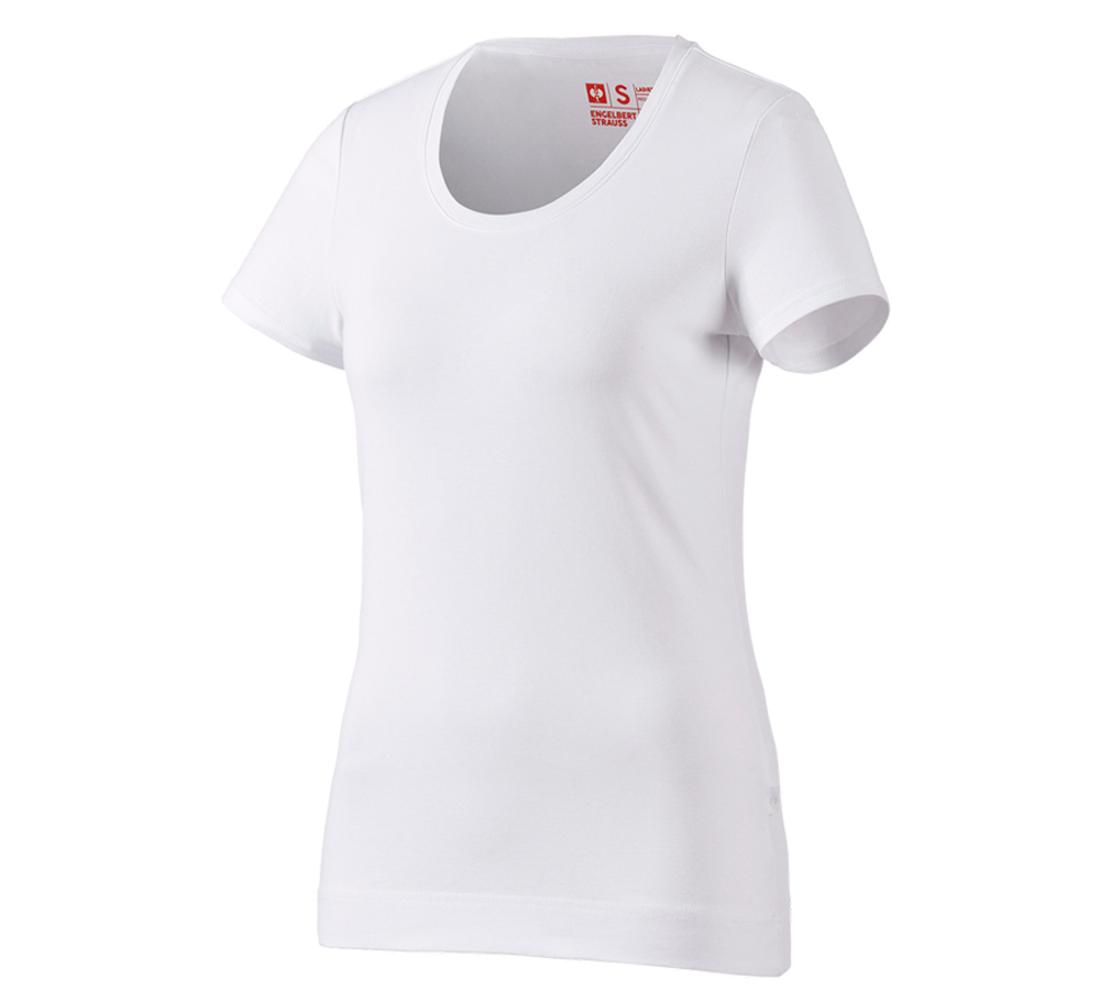 e.s. T-Shirt cotton stretch, Damen