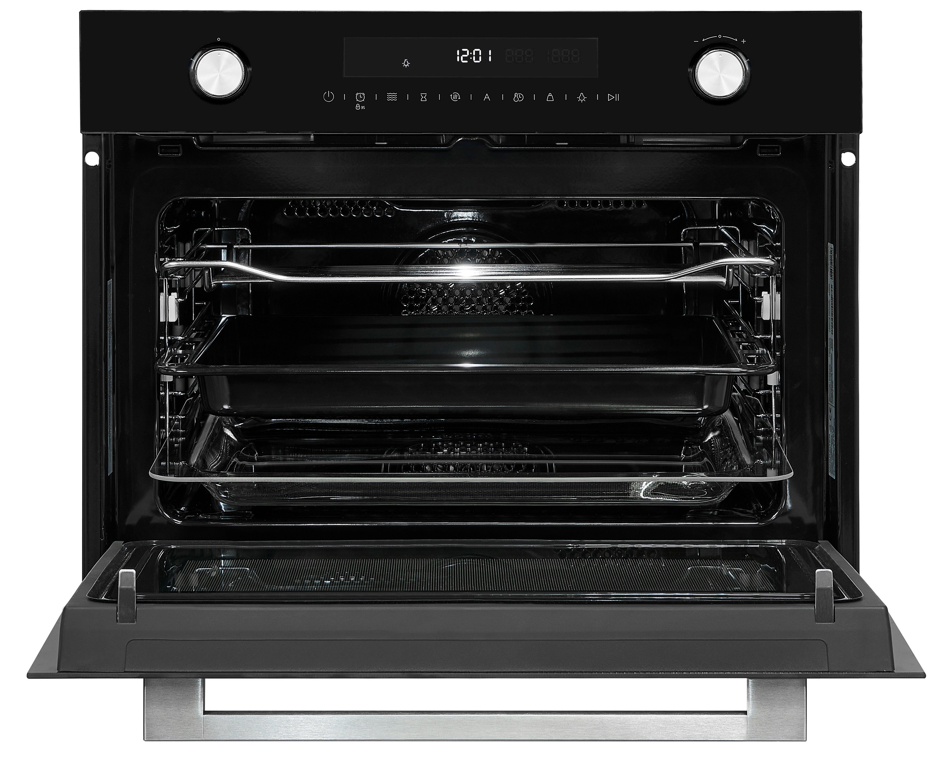 vonReiter Einbau-Mikrowelle VREBM 4650-3, Mikrowelle mit Backofenfunktion, Heißluft, Grill, Auftaufunktion, 50,00 l, Touch-Control