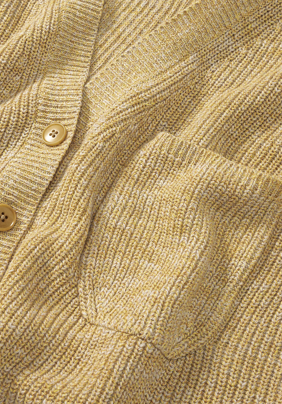Cardigan aus Bio-Baumwolle mit Leinen
