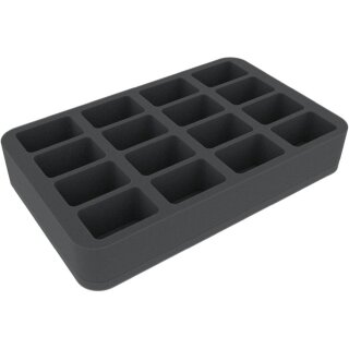 Feldherr 45 mm Half-Size Schaumstoffeinlage mit 16 Fächern