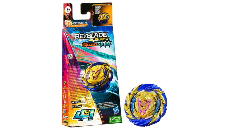 Hasbro - Beyblade Burst QuadStrike Single Pack, 1 Stück, sortiert