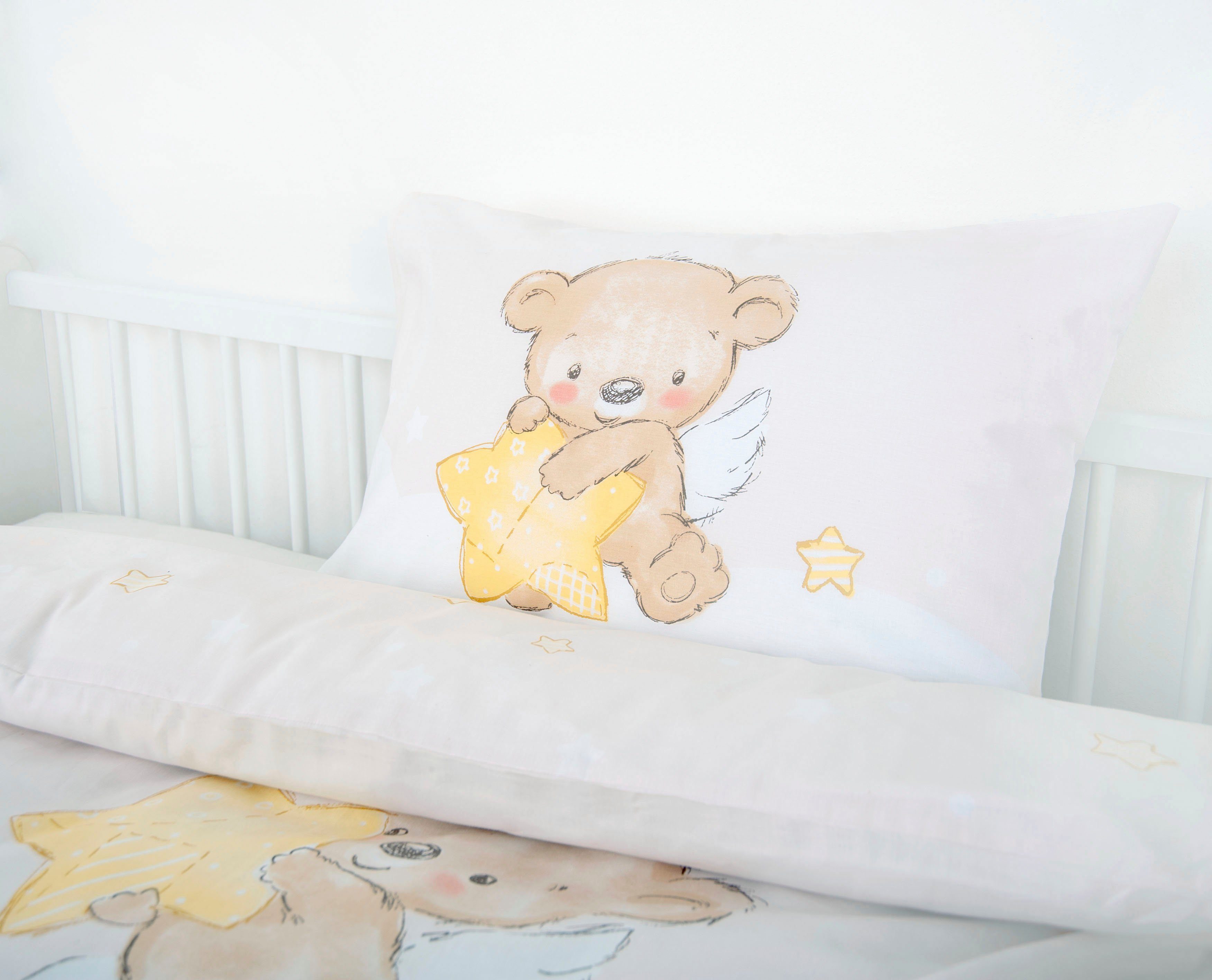 Babybettwäsche kleiner Schutzengel, Baby Best, Renforcé, 2 teilig