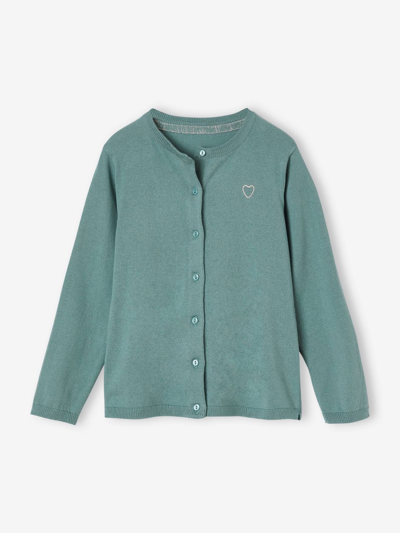 Gilet Basics personnalisable fille bleu glacier