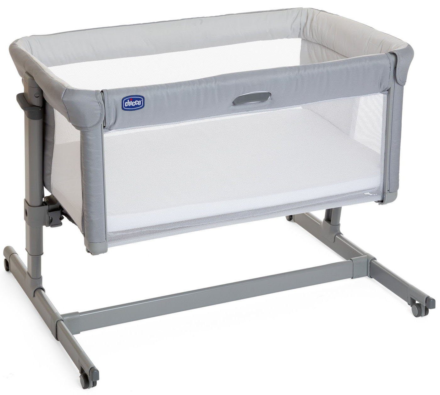 Chicco Beistellbett Next2Me Dream Evo, Grey, Bezug teilweise aus recyceltem Material