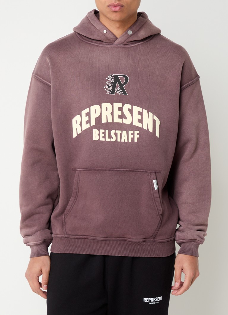 Represent Flame Phoenix -huppari logolla ja takapainatuksella