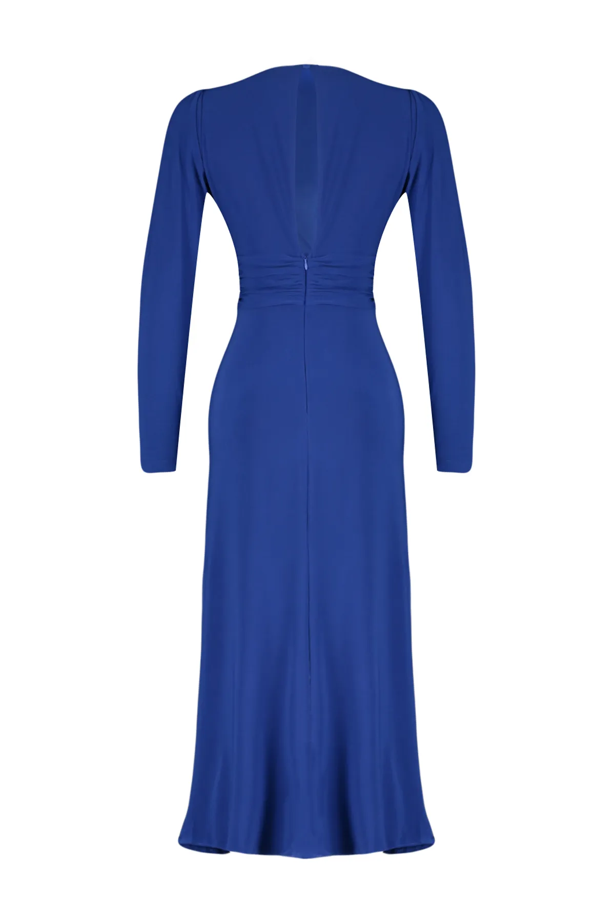 Trendyol Collection  Elegantes Abendkleid mit Ausschnitten und Fensterdetail und Saxe-Passform TPRAW24EL00219
