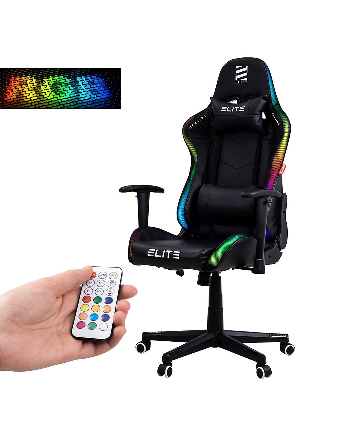 Gaming Stuhl DESTINY MG200 - Ergonomischer Racing Gaming Stuhl - Auch als RGB