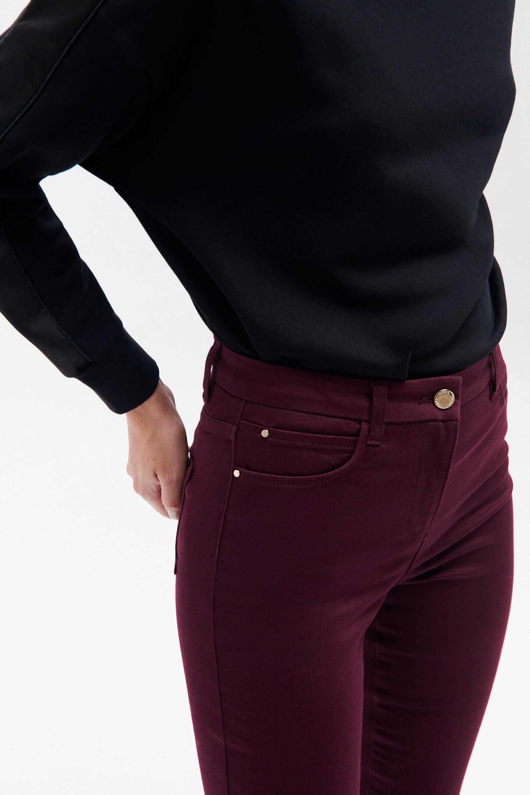 pantalon tony b prune femme