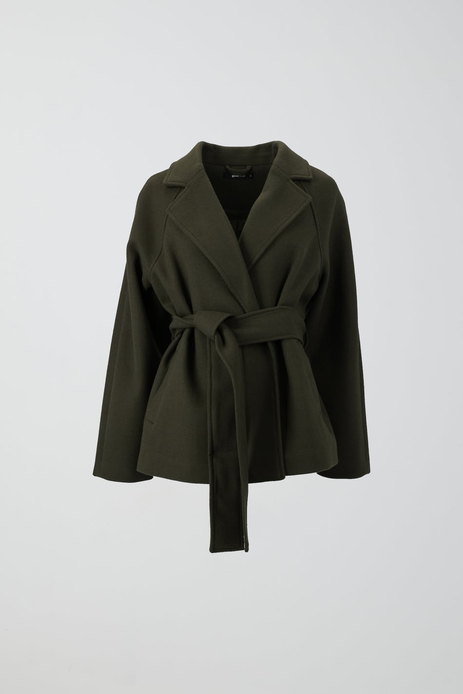 Belted short coat